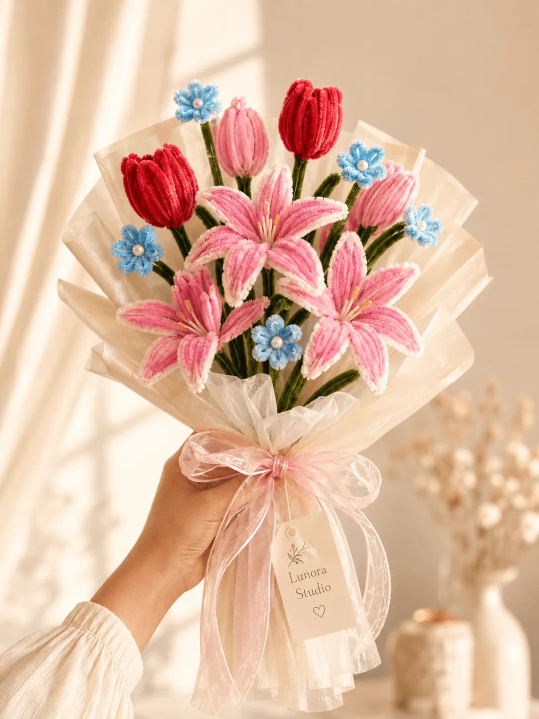 Handcrafted bouquet by The Lunora Studio